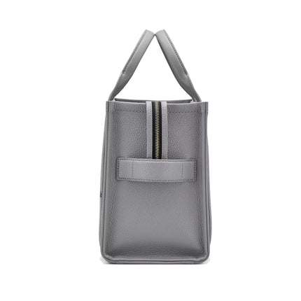 Marc Jacobs Women's The Leather Medium Tote Bag Wolf Grey