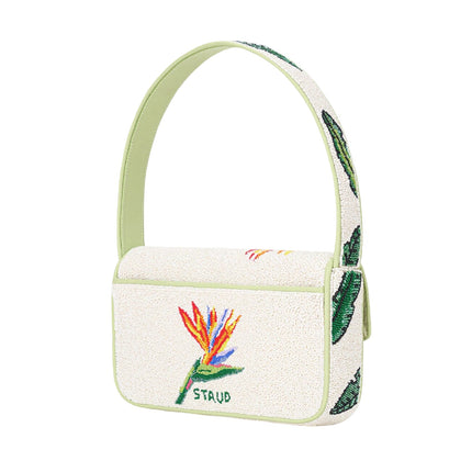 STAUD Women's Tommy Beaded Bag Birds of Paradise
