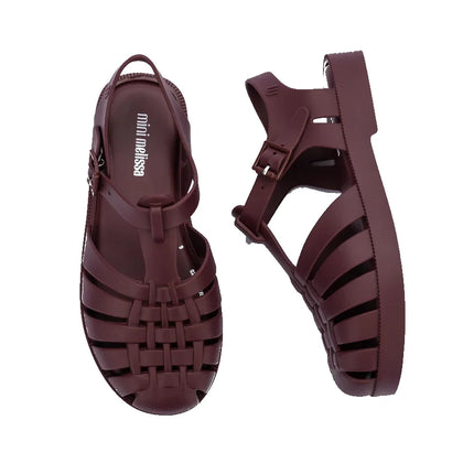 Mini Melissa Kids Possession Sandal Matte Burgundy