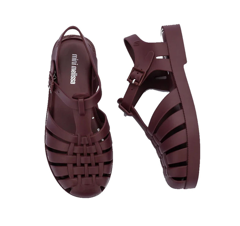 Mini Melissa Kids Possession Sandal Matte Burgundy