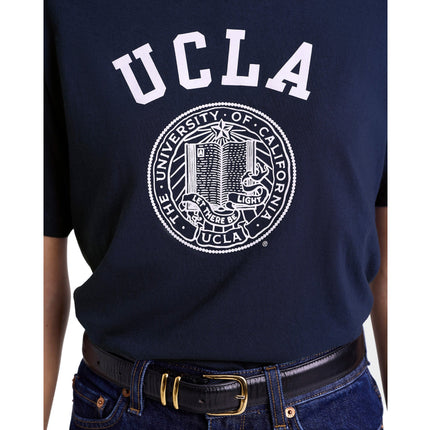 Sporty & Rich Women's UCLA Crest T-Shirt Navy/White