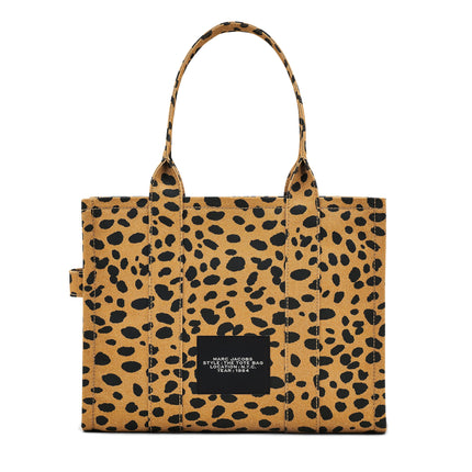 Marc Jacobs Women's The Cheetah Canvas Large Tote Bag Animal Print