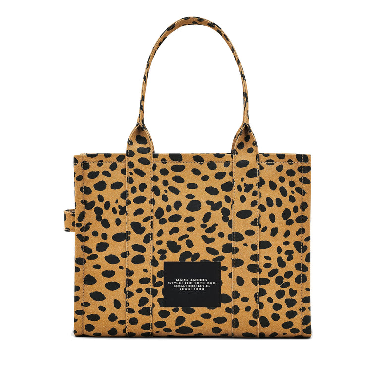 Marc Jacobs Women's The Cheetah Canvas Large Tote Bag Animal Print