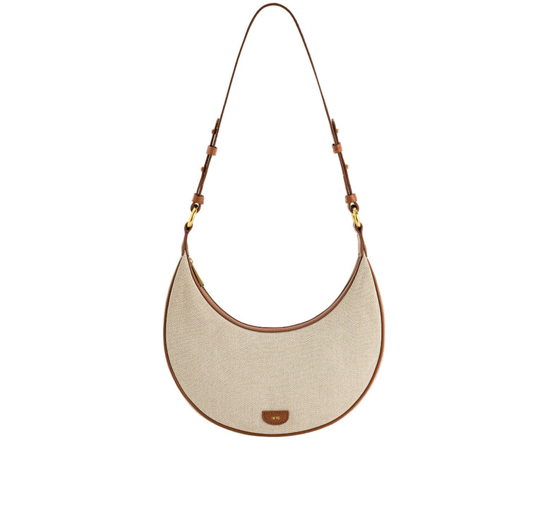 JW PEI Women's Carly Canvas Saddle Bag Beige