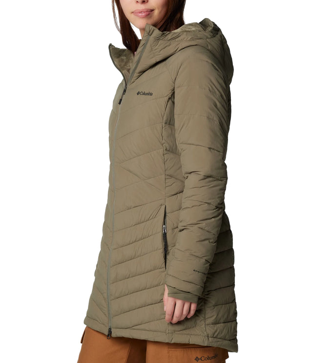 Columbia Women's Joy Peak II Mid Hooded Jacket Stone Green