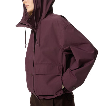 Uniqlo Women's Utility Cotton Blend Parka 19 Wine