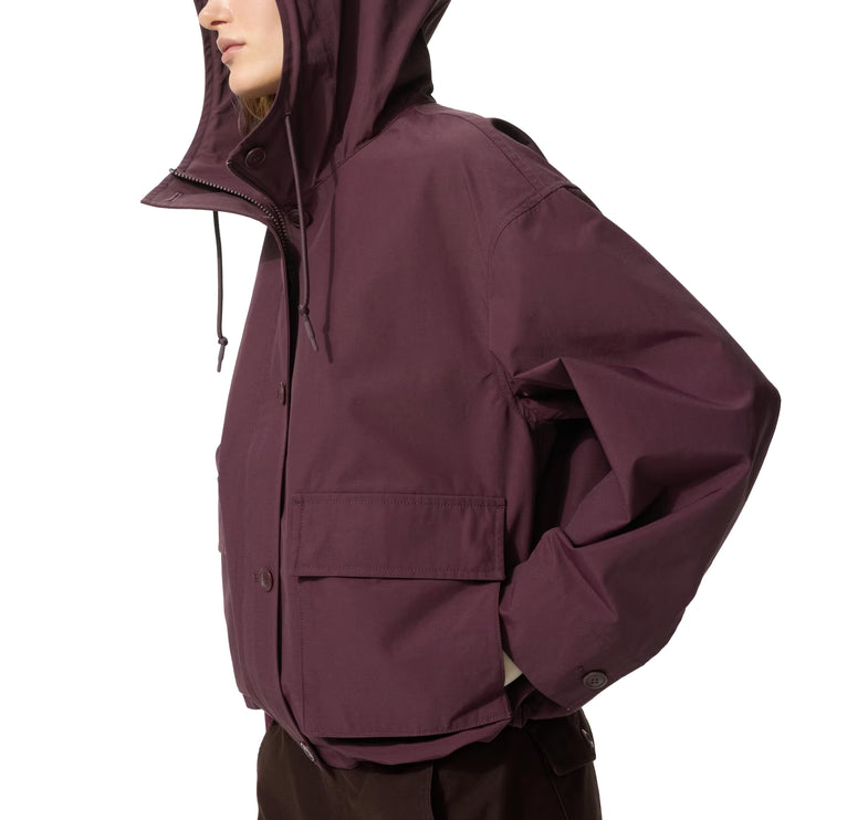 Uniqlo Women's Utility Cotton Blend Parka 19 Wine