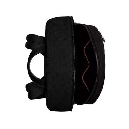 Coach Unisex Theo Backpack In Signature Jacquard Black