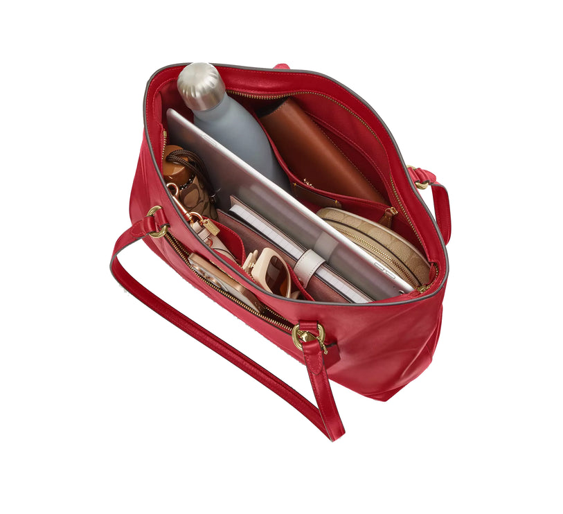 Coach Women's Station Tote Bag Gold/Poppy