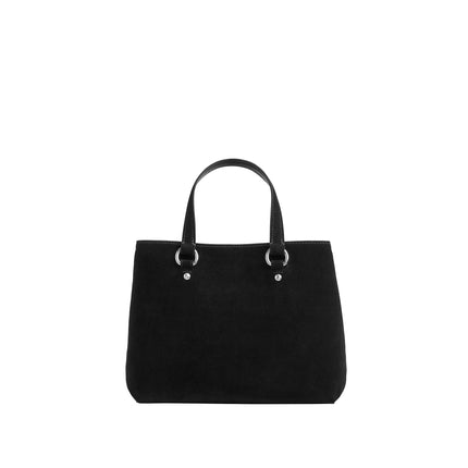 Coach Women's Station Carryall Bag Suede/Silver/Black