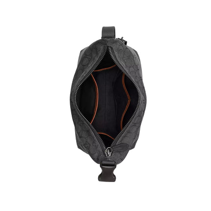 Coach Unisex Travel Kit With Speedclip In Signature Jacquard Black