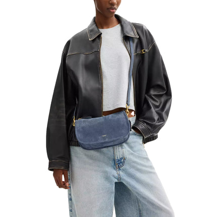 Coach Women's Waverly Bag Suede/Brass/Light Denim
