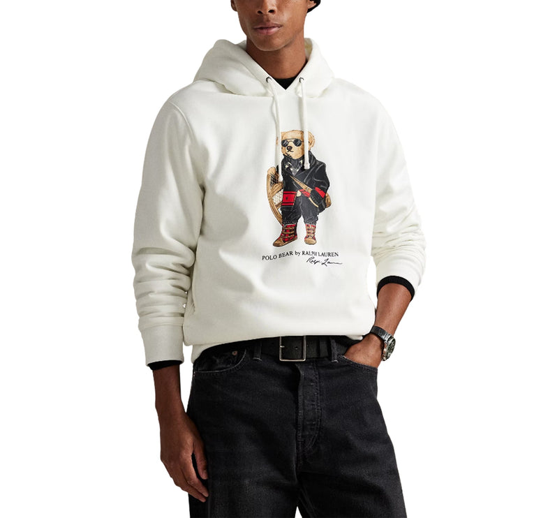 Polo Ralph Lauren Men's Polo Bear Fleece Hoodie Cream