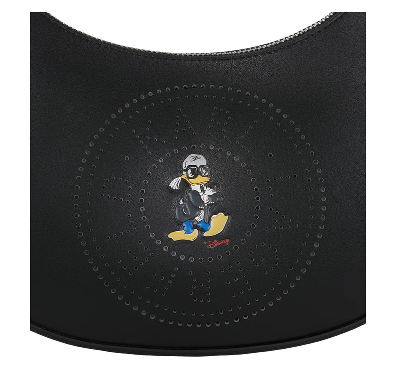 Disney x KARL LAGERFELD Women's Moon Shoulder Bag Black