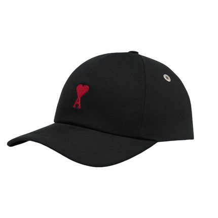 AMI Alexandre Mattiussi Unisex Ami De Coeur Embroidery Cap Black