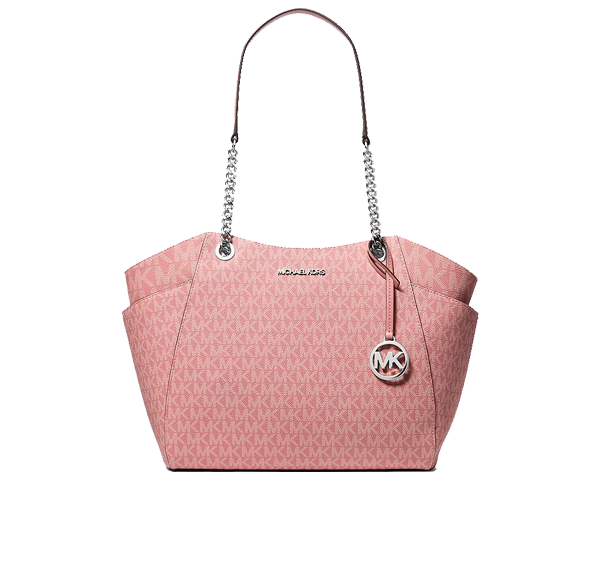 Michael Kors Women's Jet Set Large Signature Logo Shoulder Bag Sunset Rose