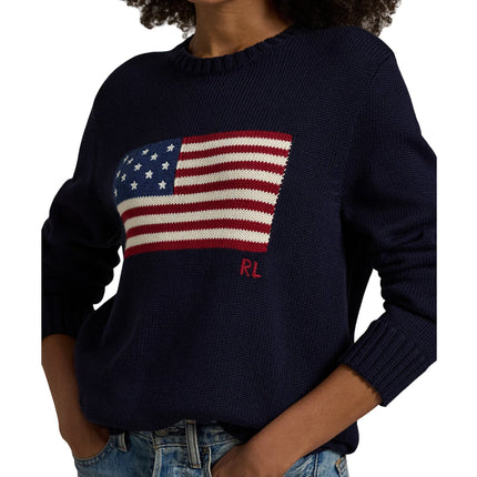 Polo Ralph Lauren Unisex The Iconic Flag Sweater Hunter Navy