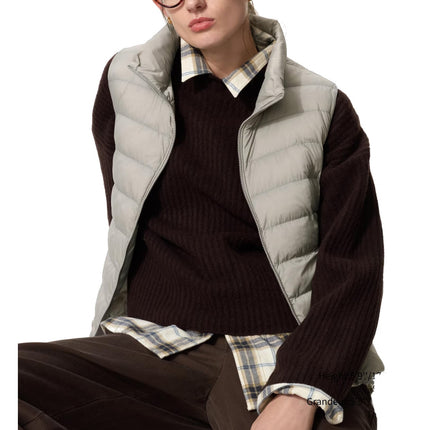 Uniqlo Women's Pufftech Vest 04 Gray