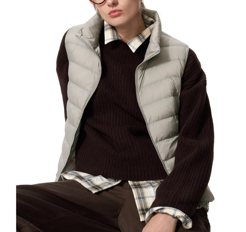 Uniqlo Women's Pufftech Vest 04 Gray