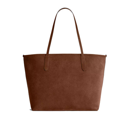 Coach Women's City Tote Bag Suede/Gold/Warm Brown