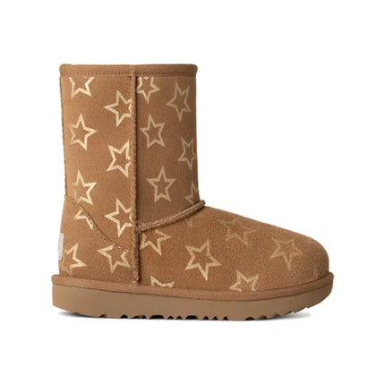 UGG Toddlers Classic II Iridescent Stars Chestnut/Gold Iridescent - Hemen Kargoda