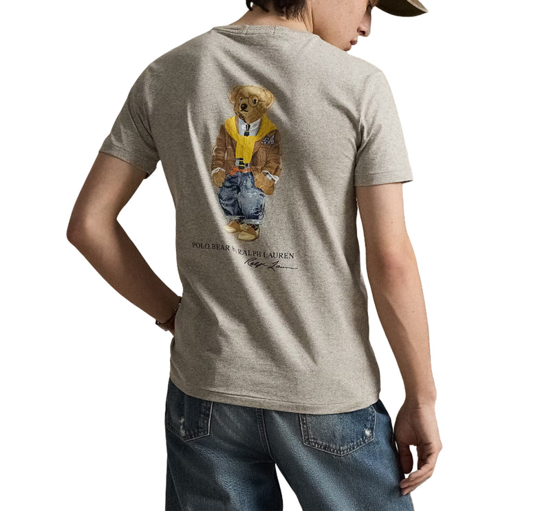 Polo Ralph Lauren Men's Classic Fit Polo Bear Jersey T-Shirt Loft Heather/Heritage Bear