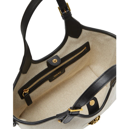 Versace Women's La Medusa Canvas Mini Tote Beige