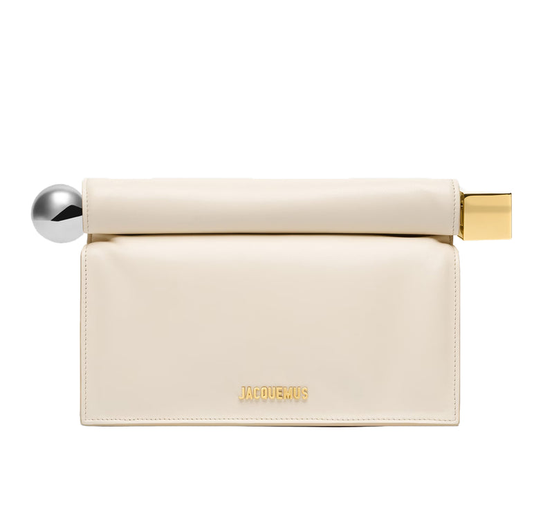 Jacquemus Women's The Rond Carré Clutch Light Ivory