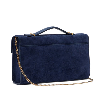 DeMellier London Women's The Vancouver Clutch Navy Suede