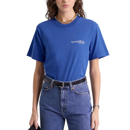 Sporty & Rich Women's Health is Wealth T-Shirt Team Blue/White