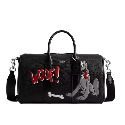Coach Unisex Disney X Coach Compass Bag 35 With Pluto Black