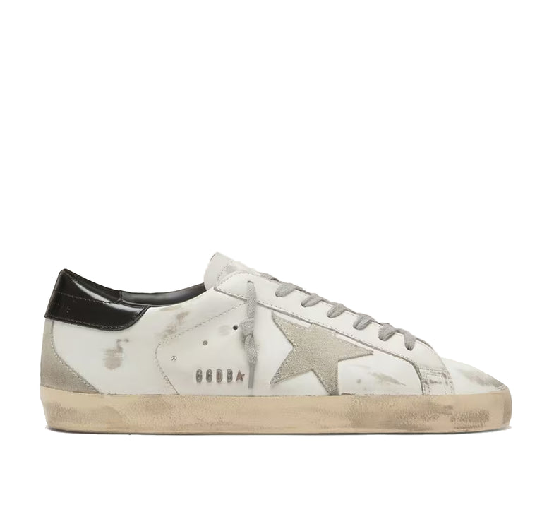 Golden Goose Women's Super Star with Black Heel Tab and Metal Stud Lettering
