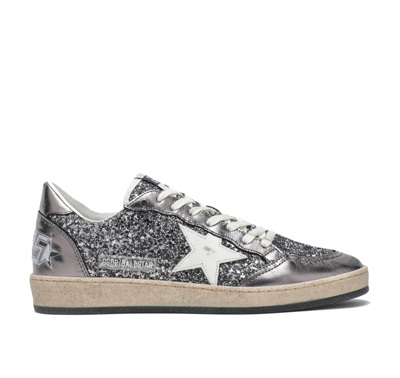 Golden Goose Women's Ball Star Sneakers Silver Shine