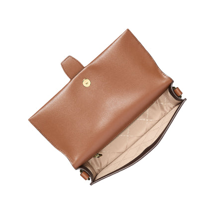 Michael Kors Women's Greenwich Medium Signature Logo Convertible Crossbody Bag Brown