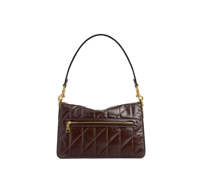 Coach Women's Chain Tabby Shoulder Bag With Quilting Brass/Maple