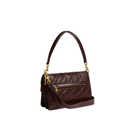 Coach Women's Chain Tabby Shoulder Bag With Quilting Brass/Maple