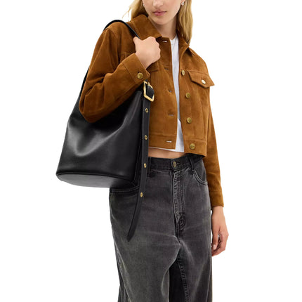 Coach Women's Bleecker Bucket Bag Brass/Black