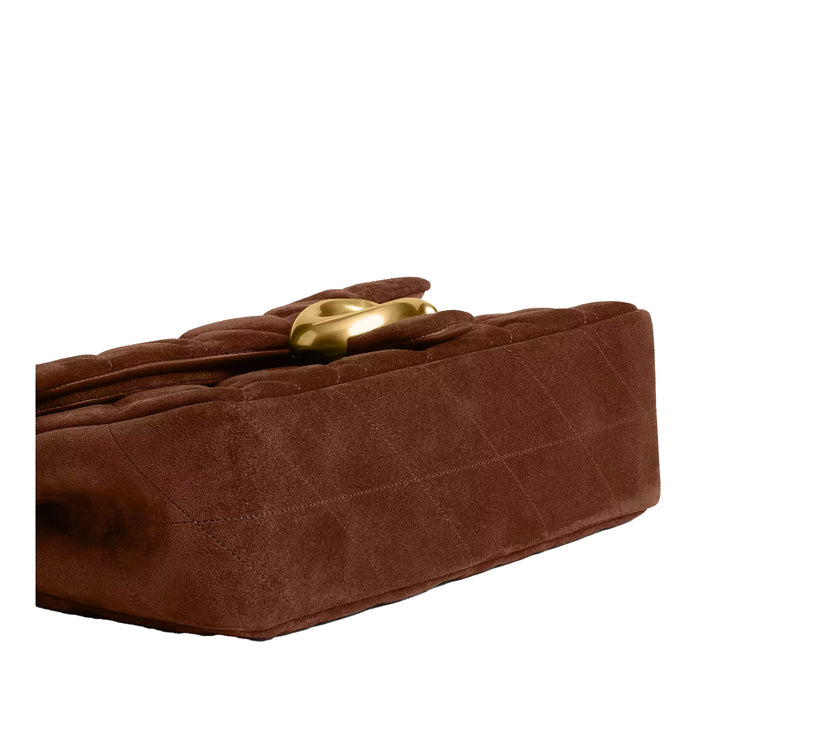 Coach Women's Tabby Shoulder Bag 26 With Quilting Suede/Brass/Warm Brown