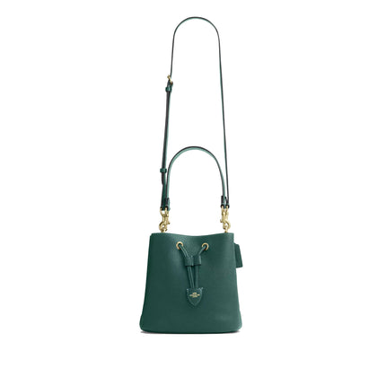 Coach Women's Rowan Bucket Bag Gold/Emerald