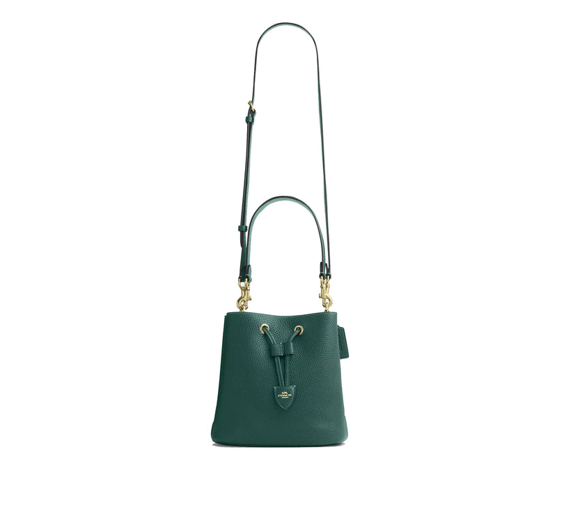 Coach Women's Rowan Bucket Bag Gold/Emerald