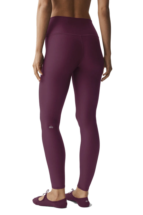 alo Women's Airlift Winter Warm High-Waist Legging Rich Bordeaux