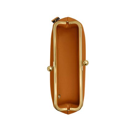 Coach Women's Kisslock Frame Bag 30 Brass/Saffron