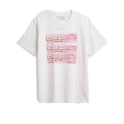 Coach Women's Sweets Classic T-Shirt Vintage Ivory