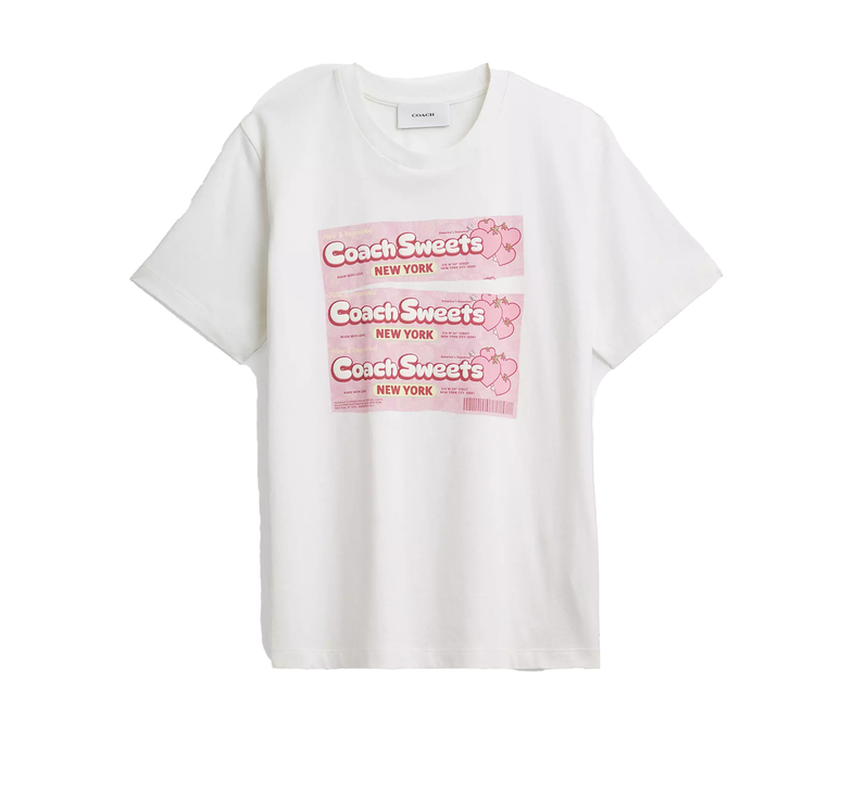 Coach Women's Sweets Classic T-Shirt Vintage Ivory