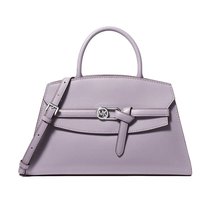 Michael Kors Women's Greta Medium Leather Satchel Bag Lilac