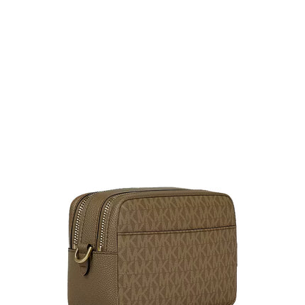 Michael Kors Women's Bryant Medium Signature Logo Camera Crossbody Bag Loden