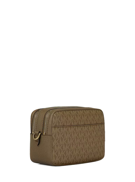 Michael Kors Women's Bryant Medium Signature Logo Camera Crossbody Bag Loden