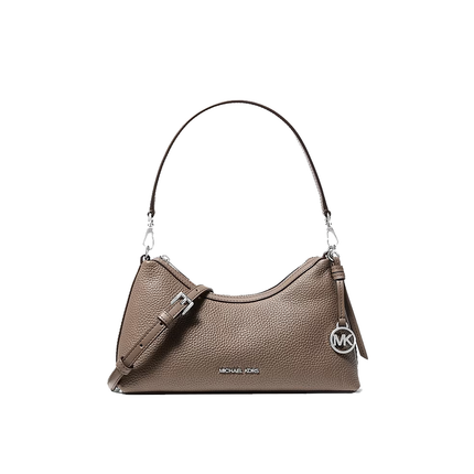 Michael Kors Women's Sammy Small Pebbled Leather Convertible Crossbody Bag Mushroom