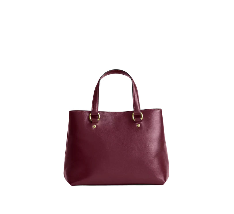 Coach Women's Station Carryall Bag Gold/Dark Cherry