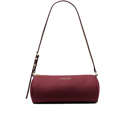 Michael Kors Women's Izzy Small Pebbled Leather Barrel Pochette Deep Red